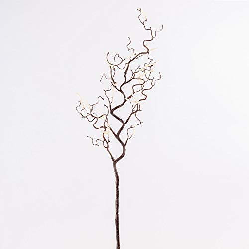 artplants.de Branche de noisetier Artificielle Bolton avec Chatons, Brun, 65cm - Fausse Branche - Branche décorative