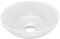 Tidyard Lavabo de Cuarto de Baño Lavabo Moderno Redondo de Cerámica Lavabo Cerámica Sobre Encimera Blanco Mate 28 x 10 cm
