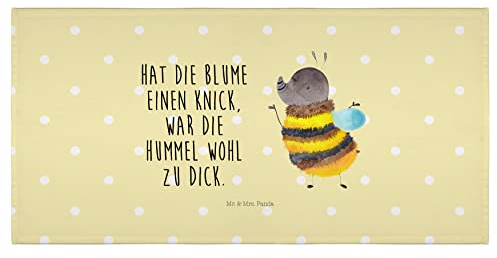 Mr. & Mrs. Panda 50 x 100 Handtuch Hummel flauschig - Geschenk, Baby, Biene, groß, Blume, Gute Laune, Tiermotive, Tiere, Badehandtuch, lustige
