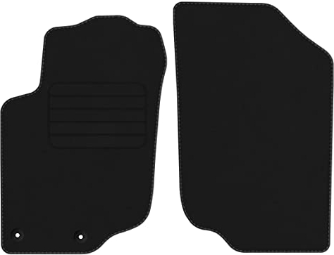 Veloursfussmatten für Peugeot 207 CC Bj. 2007-2015 Basic VORNE runde Befestigungen Automatten Velourmatten Mit Absatzschoner Passform Neu