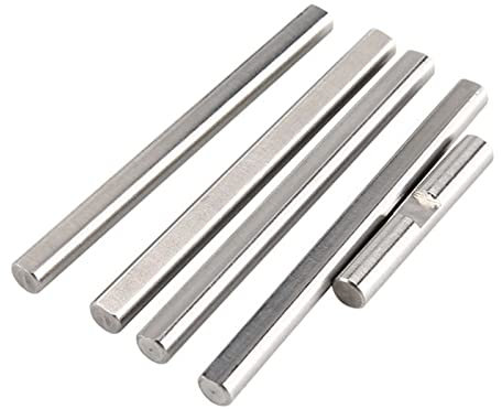 BAIRU Voron 2.4 Bewegungsteile, 4 lange + 1 kurze Kugellager, Stahlstange, D-Typ-Schaft, flache Linearschiene, runde Länge: 30 mm, 60 mm