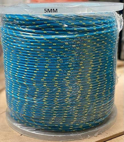 Elkoza®Polypropylene Rope Braided Thick Stronger than Nylon Heavy Duty Rope Poly Twisted Indoor Outdoor Sports Cord Line Sailing Boating Camping Hanging Climbing Garden Bundling Yachting Boat Rope