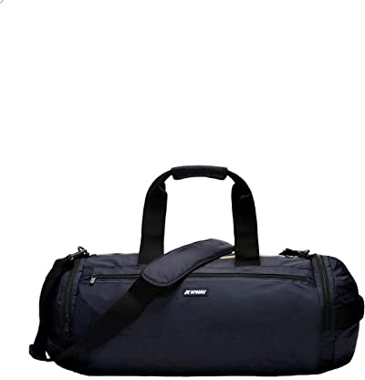 K-way Die Mareville M Reisetasche wurde für kurze Reisen konzipiert und ist aus leichtem Nylon mit verstärkten Details. Sie verfügt über einen doppelten Reißverschluss, Griffe und Griffe., blau,