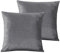 Damier Plüsch Kissenbezug 40x80cm Winter Flauschig Cashmere Touch Kissenhülle Grau Flanell Biber Plüschkissen 2er Set Kopfkissenbezug im Umschlagstil