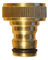 Jardibric - Nez de Robinet 20x27 en Laiton - Connecteur Robuste pour un Raccordement Durable et Fiable à Votre Robinet d'Eau.