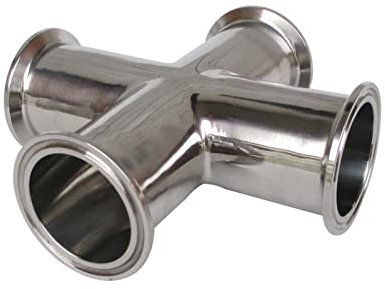 UVERLY 2'' Tri-Clamp Kreuz Sanitär Edelstahl SS304