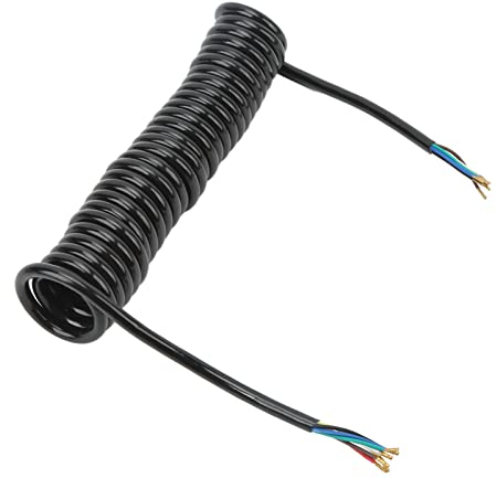 Cavo a Spirale di Estensione del Rimorchio Yctze 12.8ft 20AWG 7 Core Wirin Ailer Rimorchio del Cavo a Spirale Cavo di Alimentazione a Spirale Rimorchio del Cavo a Spirale di
