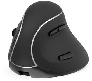 T'nB - Souris sans Fil Bluetooth Ergonomique Verticale Rechargeable, Confortable avec Repose Poignet Amovible, Idéal Professionnel et Bureautique, Compatible Windows, MacOS, Linux - Noire