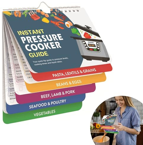 InstantPot Pressure Magnetic Cheat Sheet Set, Pressure Cooker Accessories, Instapot Pressure Cooker Magnet Sheets, Books Instant Air Fryer Accessories Oven Cooking Pot Temp Guide (B)