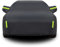 Bache Voiture pour Peugeot 208 Voiture Extérieur étanche Housse Protection Voiture Exterieur Bache Voiture Housses pour Auto, Expédié Depuis l'europe, Noir