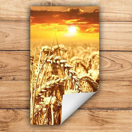 Cubierta para placa de cocina, enrollable, alfombrilla de inducción, de plástico, cubierta para vitrocerámica, puesta de sol, 30 x 52 cm, cubierta de vitrocerámica, alfombrilla antideslizante