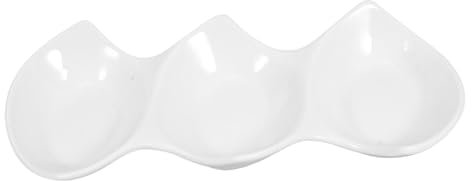 Amosfun Praktisches Dreifachschüssel-set Servierschalen Aus Keramik Soßenteller Zum Würzen Von Soßen