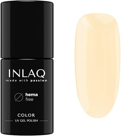 INLAQ® UV Nagellack Gelb - 6 ml Hema Free - Langlebiger UV Lack - Nail Polish - Glow Spectrum Kollektion - Gelnägel - Shellac Gel - Gellack ohne Hema | 1048- Sidecar