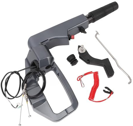 KIMISS Outboard Motor Engine Steering Tiller Arm, 66T W0084 02 4D Marine Boat Tiller Handle Aluminum Alloy Tiller Extension Handle Fit for E40X Outboard Engine