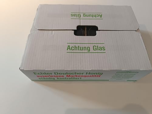 Generic DIB Einheitsgläser im Karton für 500g 12 Stück - Honiggläser - Bienen - Honig - Rundgläser - Deutscher Imkerbund, Keine, Keine