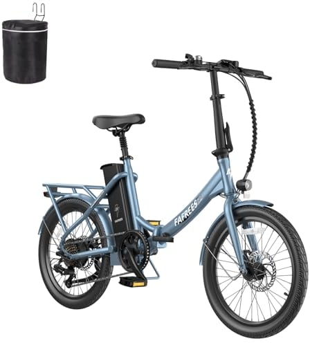 Fafrees F20 Lasting [ Offiziell ] E Bike Herren Akku 36V 18,2Ah, Elektrofahrrad Damen 250W, Ebike Mountainbike 25KM/H, E Klappfahrrad 20 Zoll Erwachsene 120KG, Klapprad E Fahrrad (Blau)