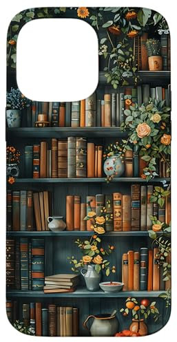 Books and Coffee Vintage Library Case for iPhone 14 Pro Max