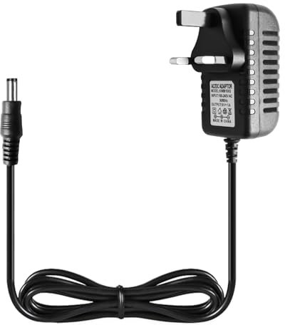 9V Guitar Pedal Power Supply, Plug 5.5x2.1mm, Compatible with BOSS ME-80, ME-25, PSA-120S, DS-1, RC-1, GT-1, DD-3, DD-7, FRV-1, for Effects Pedals, Piano Keyboards, Label Makers