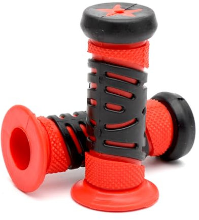 22mm Fahrradgriffe Kinder Kinderfahrrad Griffe Anti-Rutsch Fahrradgriffe Rot Fahrrad Lenkergriffe Höchster Sicherheit Prallschutz Scooter Roller Griffe für Roller, Laufrad, Kinderfahrrad