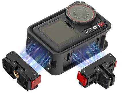 Sunnylife DJI OSMO Action 5 Pro Accessories - Magnetic Adapter Mount for DJI Action 5 Pro/4/3/2, Magnetic Quick Release Base for Tripod, Selfie, Vlogging