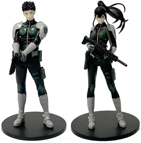 Huawealthy Kaiju Nr. 8 Anime Kafka Hibino, Ashiro Mina Figur, stehende Haltung, Modellierung, Aktion, PVC-Material, Statue für Schreibtisch und Raumdekoration und Sammlung (2 Stück)