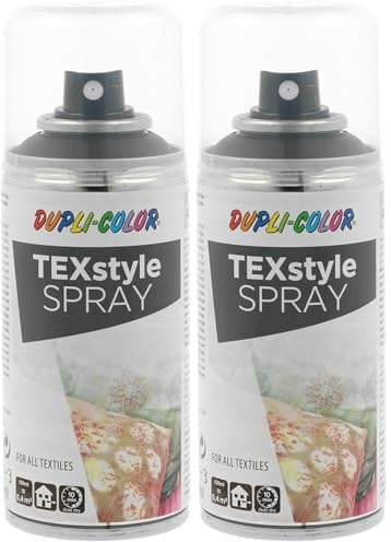 DUPLI-COLOR 319914 TEXstyle SPRAY schwarz 150 ml (Packung mit 2)