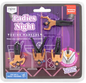 NPW NPW67323 Marqueurs de verre en plastique, Ladies Night