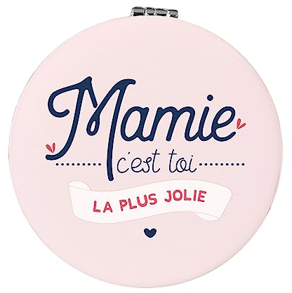 Manahia Miroir Cadeau Mamie - Mamie C'est toi la Plus Jolie - Bijoux Mamie - Cadeau Fête des Grands-mères - Annonce Grossesse Mamie - Cadeau Noël Mamie - Anniversaire Mamie - Surprise Mamie