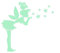 Wall Stickers bagliore nel buio. Vinile decorativo CAMPANILLA PETER PAN. Adesivi fluorescenti. lame luminoso arredamento della camera, ragazzo, ragazza, bambino e baby.
