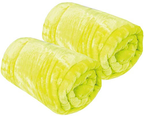 Bestgoodies Kuscheldecke im 2er Pack Wohndecke - extra weich - hochwertige Microfaser Flauschdecke, 150 x 200 cm - Grün