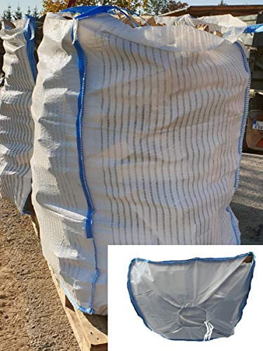 Pack24 5 Stück Standard Holzbag - BigBag für Brennholz Kaminholz Holzbag Woodbag Brennholzsack Big Bag 100 * 100 * 160cm mit Sternboden