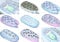 Primawela® Baby Nestchen Kokon 2-seitig Kuschelnest Reisebett 100% Baumwolle (Waldtiere + Galaxis)