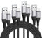 Câble Chargeur USB C Charge Rapide [Lot de 4,0.3M+1M+2M+3M],Cordon Type C Nylon Tressé pour Samsung Galaxy S20 S21 S22 S23 S24 S25 Plus Ultra S10 S9 S8,Note 20 10,A20e A50 A51 A40 A70 A71,A3 A5 2017