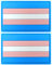 JBCD Transgender Trans Pride Flag Patch Tactical LGBT Patch - PVC Rubber Hook and Loop Fastener Patch, 2 Pack
