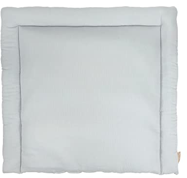 KraftKids Wickelauflage in Doppelkrepp Grau, Wickelunterlage 75x70 cm (BxT), Wickelkissen