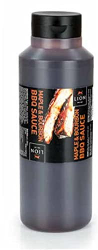 Lion Maple & Bourbon whiskey BBQ Sauce 1kg Catering tub Restaurant Quality, Ideal for Home,BBQs and parties
