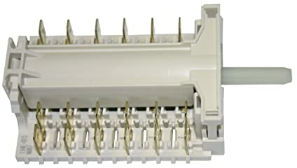 easyPART Kompatibel/Ersatz für BOSCH 00173809 Backofenschalter Wahlschalter Schalter Dreefs 11HE013 Backofen Herd Siemens 173809 mit 6/4,6mmØ Normachse Steckzungen 16A/250V Leistung eingesetzt in HEN