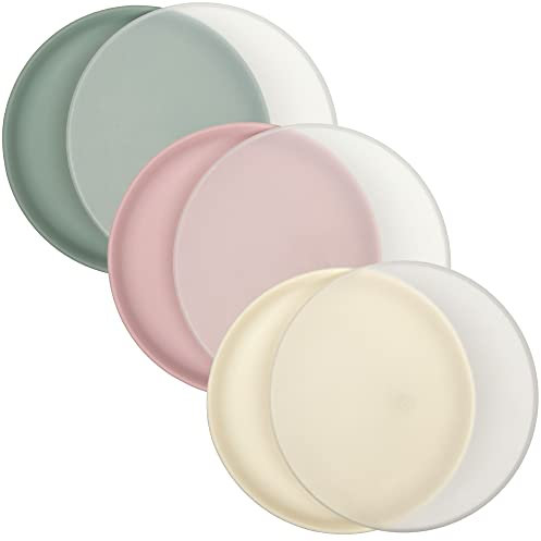 WeeSprout Baby- und Kleinkind-Teller mit Deckel, 100% lebensmittelechte Silikonteller, Premium-Hartplastikdeckel, unzerbrechliches Design, mikrowellen- und spülmaschinenfest, 3 Stück