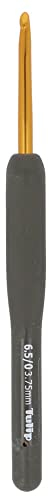 Tulip T15-650E Crochet Hook, Black, Gold, One Size
