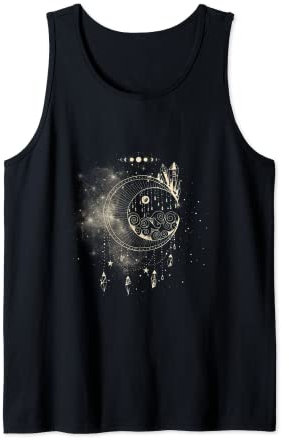 Traumfänger mit Mond und Sternen Boho Tank Top