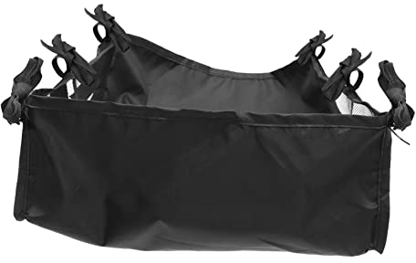 BIUDECO Universeller Baby Kinderwagen Organizer mit Unterkorb für Einkäufe Getränkehalter und Haken Praktische Aufbewahrungslösung für Windeln und Persönliche Gegenstände Beim Spaziergang