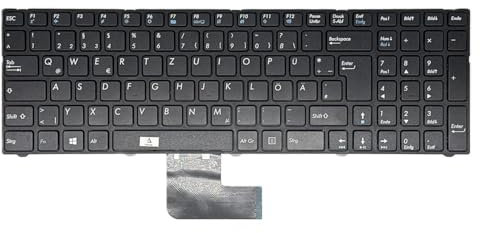 T-ProTek DEUTSCHE - Schwarz Tastatur Keyboard kompatibel für Medion Akoya MD98743, MD99310