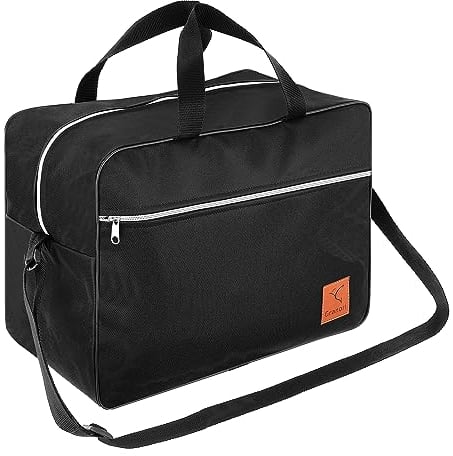 Granori Handgepäck Reisetasche 40x30x25 cm - Leichte Flugzeug Bord-/ Kabinengepäck Tasche 30 l | Max. Maße Flug Gepäck Kabinentasche für Eurowings (Schwarz)