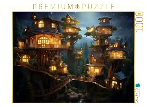 CALVENDO Puzzle EIN Motiv aus dem Kalender Baumhäuser - Traumhafte Luftschlösser | 1000 Teile Lege-Größe 64 x 48 cm Foto-Puzzle für glückliche Stunden