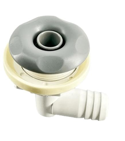 HYTOYTO Φ50mm Abdeckung Einloch Verstellbare Badewannen-Spa-Düse ABS-Abdeckung PVC-Körpermassage-Badewannen-Blasendüse Whirlpool-Wasserstrahldüse