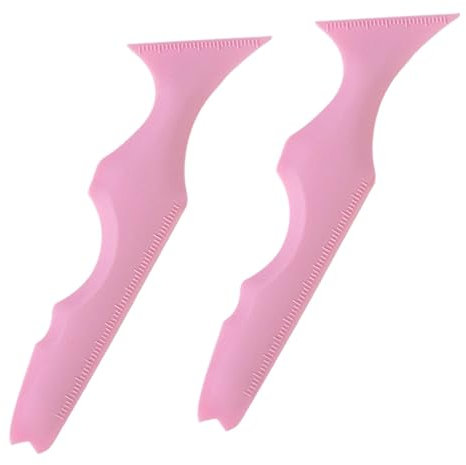 PAMINGONO Strumento Per Stencil in Silicone Per Eyeliner e Sopracciglia, Set Da 2 Pezzi, Per Guida Eyeliner, Design Ergonomico, Adatto a Donne e Ragazze