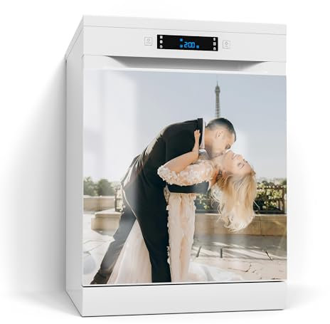 DEQORI personalisierte Magnetfolie für Spülmaschine 60x60 cm | dekorative Magnetmatte Geschirrspüler Schutz | Magnet Deko-Folie selbstklebend, magnetisch & beschreibbar