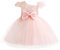AIEOE Vestiti con Fiocco Farfalla Bambina Paillettes Abito Principessa con Cerniera Tulle Cerimonia per 3 Anni Rosa