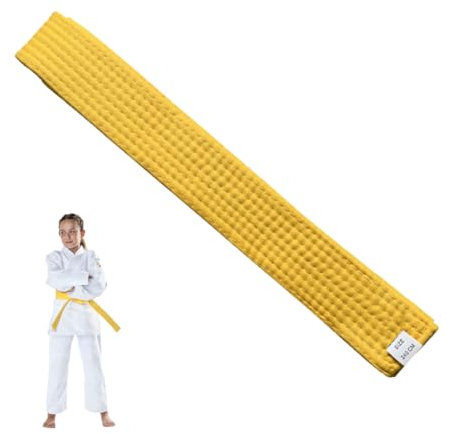 XPEX 200CM Cintura Judo Karate Sportive Arti Marziali Cinture Taekwondo Professionale Aikido Cintura Tessuto Spesso Cintura Bambini Adulti Cintura Arti Marziali,Karate Arti Marziali (Bianco)