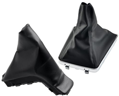 TINGYUS Perilla Engranaje Perilla Palanca Cambios Para Opel ASTRA H 5/6 Velocidades Polaina Empuñaduras Freno Mano Estacionamiento Funda Para Maletero Pomo Palanca Coche(Combo)